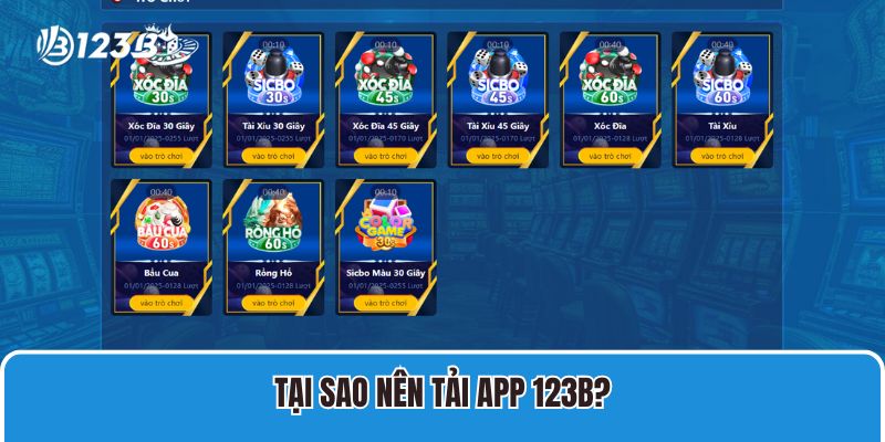 Hướng dẫn tải app 123B 1 Tại sao nên tải app 123B?